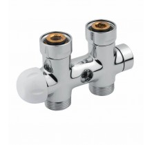 VALV TWIN T.LE DR TR 3/4" F