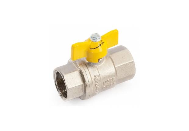 F/F BALLVALVE  W/BUTTERFLY GAS NK 1/2"