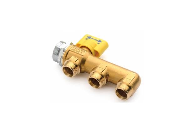 MANIFOLD W/BALL VALVE 1"1/8x3/4-T2