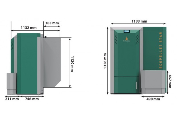 Котел пелетен кондензиращ "Ecopellet Star Condens" 6-18 kW